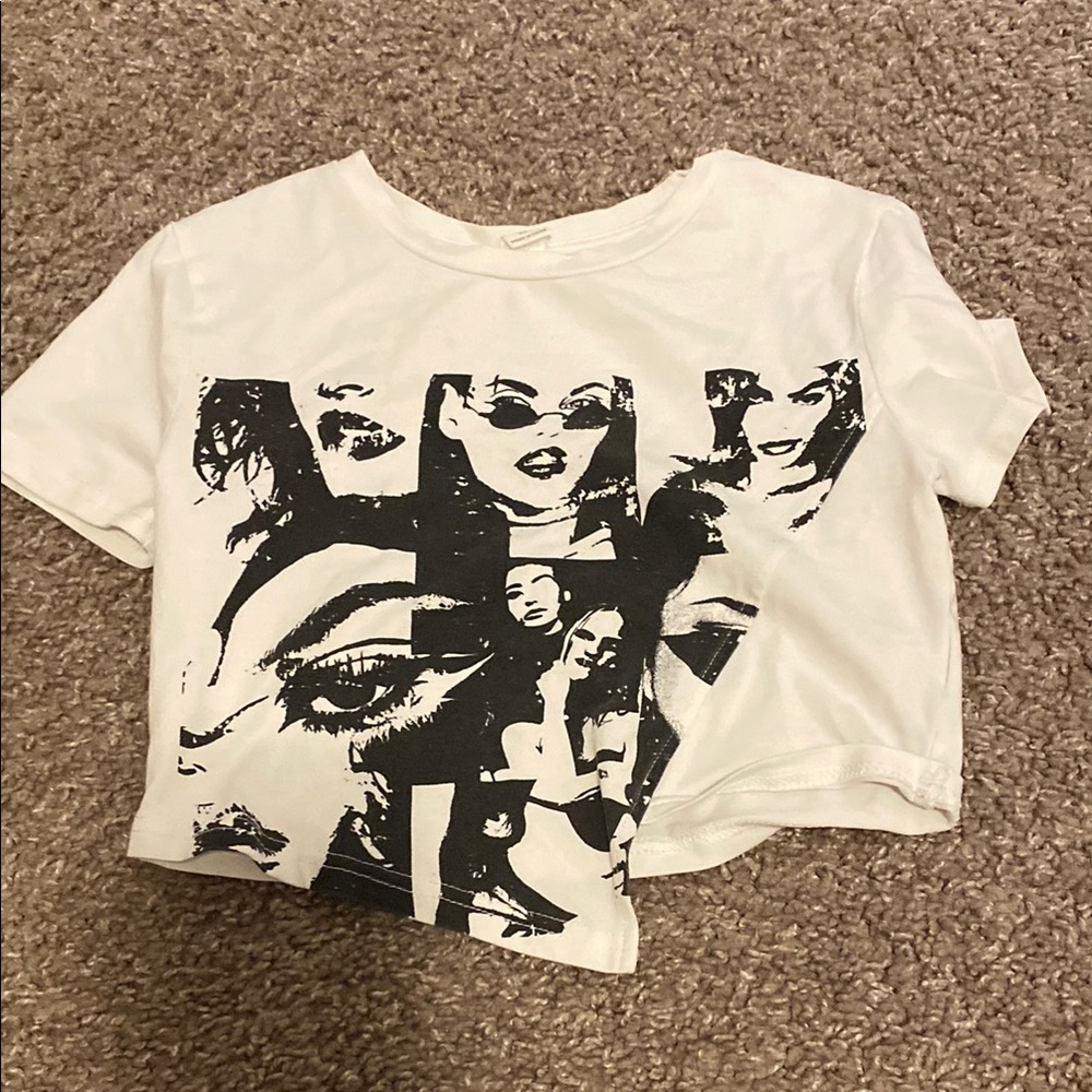 Graphic Print White T-Shirt